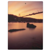 St Johns Bridge Sunset Klembord (Achterkant)