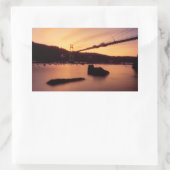 St Johns Bridge Sunset Rechthoekige Sticker (Tas)