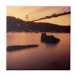 St Johns Bridge Sunset Tegeltje