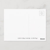 St. John's College Cambridge Briefkaart (Achterkant)