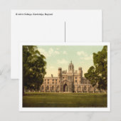 St. John's College, Cambridge, Engeland Briefkaart (Voorkant / Achterkant)