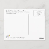 St. John's Lutheran Church, Crabapple, TX Briefkaart (Achterkant)