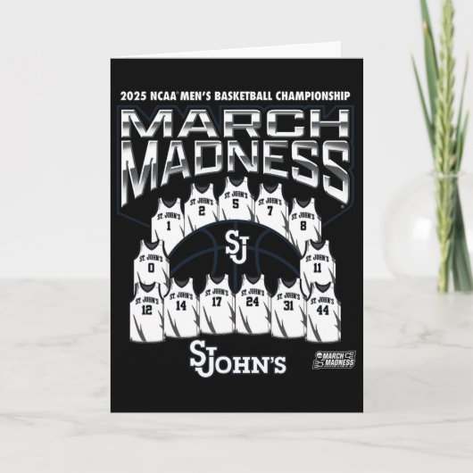 St. John's March Madness 2025 Men's Sketll Nil  Kaart (Voorkant)
