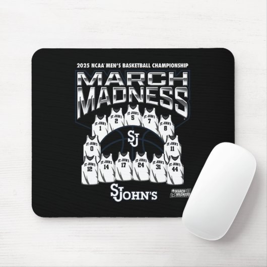 St. John's March Madness 2025 Men's Sketll Nil Muismat (Met muis)