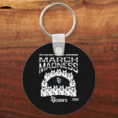 St. John's March Madness 2025 Men's Sketll Nil  Sleutelhanger (Voorkant)