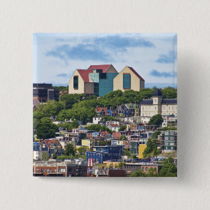 St. John's, Newfoundland, Canada, de 2 Vierkante Button 5,1 Cm