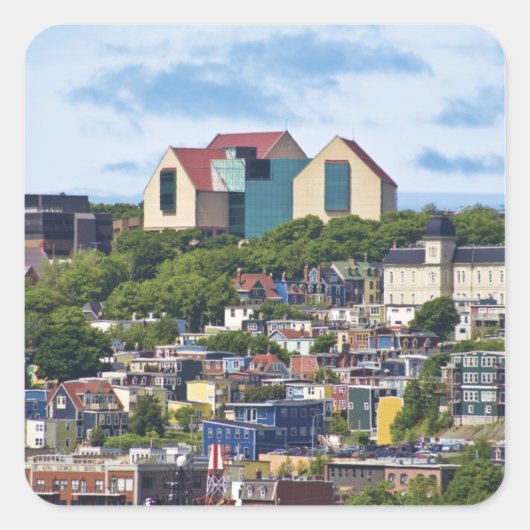 St. John's, Newfoundland, Canada, de 2 Vierkante Sticker (Voorkant)