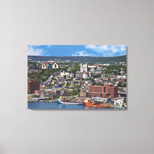 St. John's, Newfoundland, Canada, de kustlijn Canvas Afdruk (Voorkant)