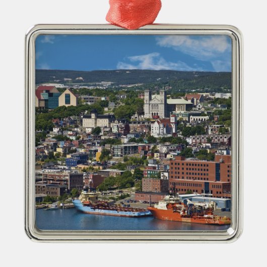 St. John's, Newfoundland, Canada, de kustlijn Metalen Ornament (Voorkant)