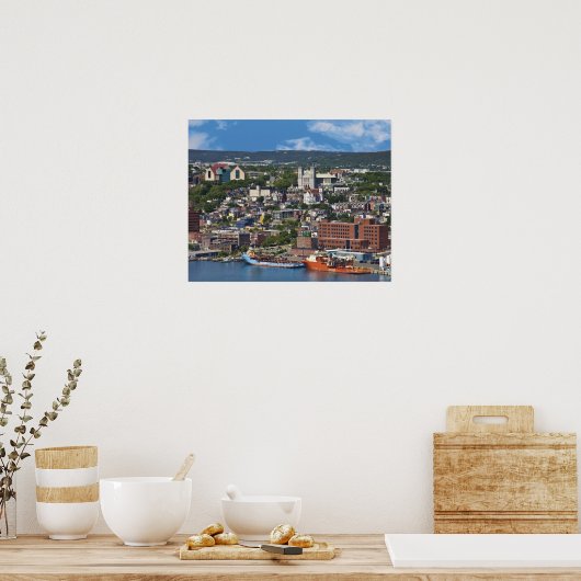 St. John's, Newfoundland, Canada, de kustlijn Poster (Keuken)