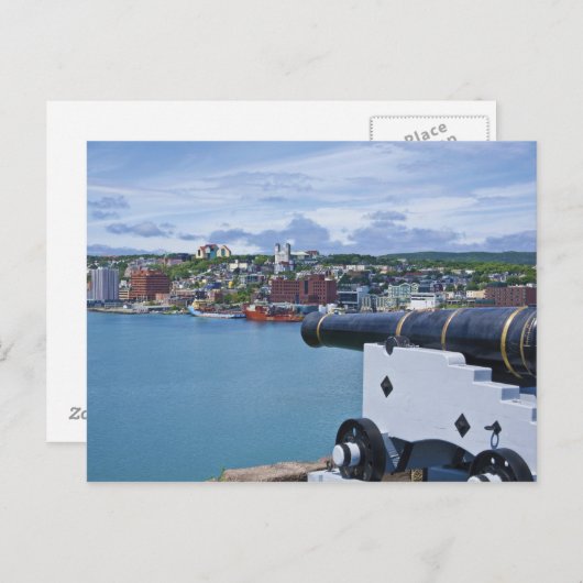St. John's, Newfoundland, Canada, het waterfront Briefkaart (Voorkant / Achterkant)