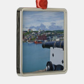 St. John's, Newfoundland, Canada, het waterfront Metalen Ornament (Rechts)