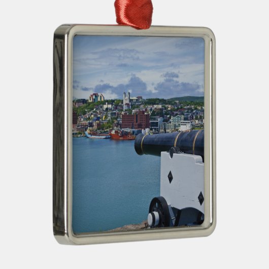 St. John's, Newfoundland, Canada, het waterfront Metalen Ornament (Rechts)