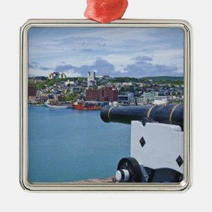 St. John's, Newfoundland, Canada, het waterfront Metalen Ornament