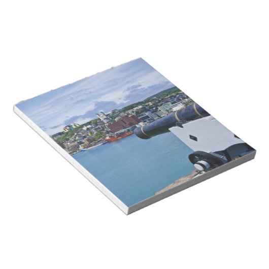 St. John's, Newfoundland, Canada, het waterfront Notitieblok (Schuin)