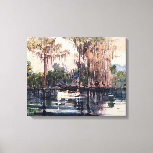 St. John's River, Florida door Winslow Homer Canvas Afdruk (Voorkant)