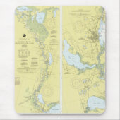 St Johns River, Florida Nautical Chart Muismat (Voorkant)