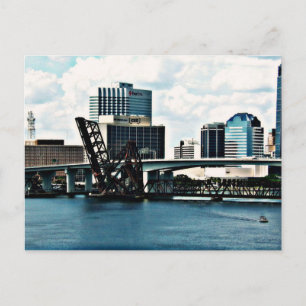 St. Johns River in het centrum van Jacksonville, F Briefkaart