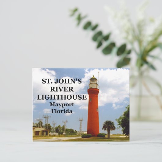 St. Johns River Lighthouse, Briefkaart van Florida (Staand voorkant)