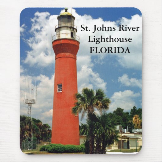 St. Johns River Lighthouse, Florida Mousepad Muismat (Voorkant)