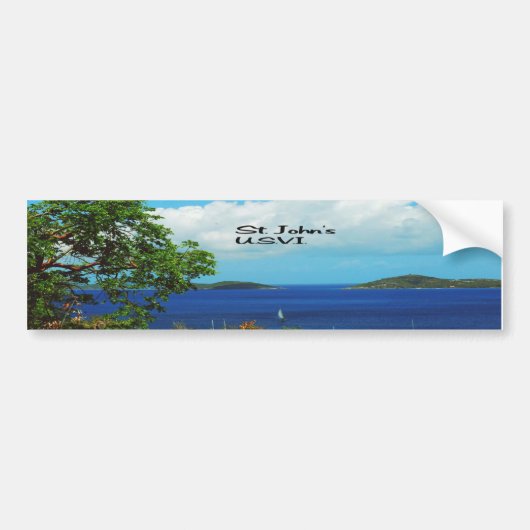 St. John's U.S.V.I. Bumpersticker (Voorkant)