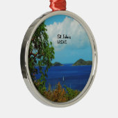 St. John's U.S.V.I. Metalen Ornament (Rechts)