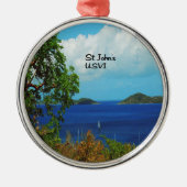 St. John's U.S.V.I. Metalen Ornament (Voorkant)