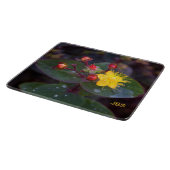 St. John's Wort Yellow Flower Personalized Snijplank (Hoek)