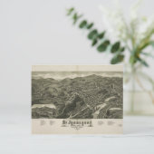 St. Johnsbury Vermont 1884 Briefkaart (Staand voorkant)