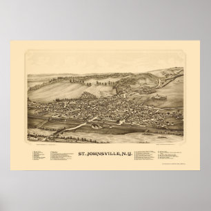 St. Johnsville, NY Panoramic Map - 1890 Poster