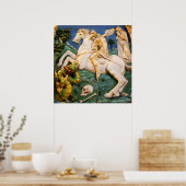 St. Joris, Draak en Prinses Poster (Keuken)