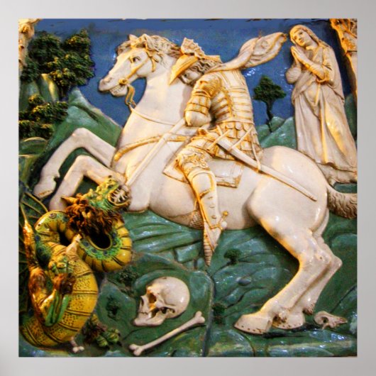 St. Joris, Draak en Prinses Poster (Voorkant)