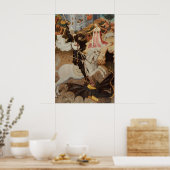St. Joris en de Draak door Bernat Martorell Poster (Keuken)