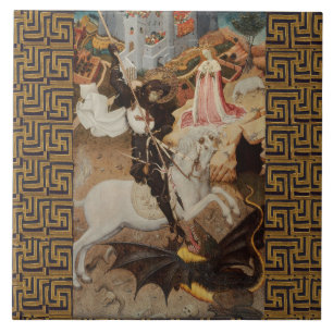 St. Joris en de Draak door Bernat Martorell Tegeltje