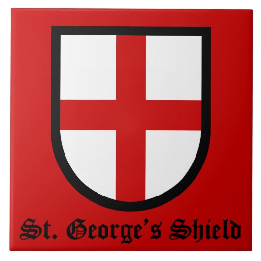 St. Joris Schild Tegeltje (Voorkant)