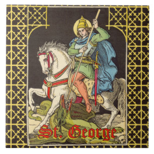 St. Joris te paard (BS 01) Tegeltje