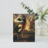 St. Joris vechtend met de draak door Rafaël Santi (Staand voorkant)