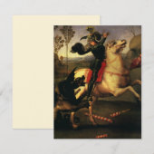 St. Joris vechtend met de draak door Rafaël Santi (Voorkant / Achterkant)