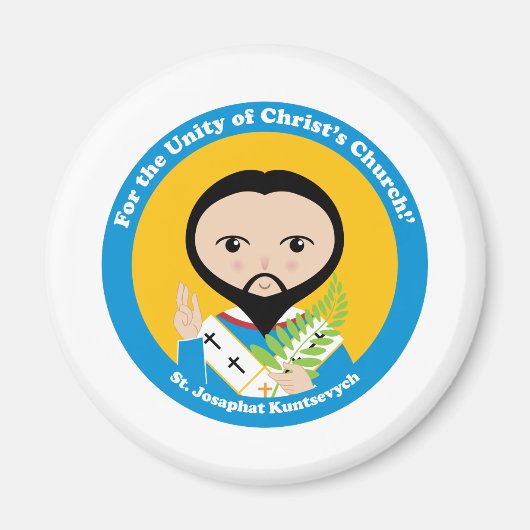 St. Josaphat Kuntsevych Magneet (Voorkant)