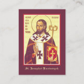 St. Josaphat Kuntsevych Ukraine Prayer Religious Informatiekaartje (Voorkant)