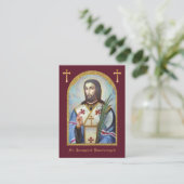 St. Josaphat Kuntsevych Ukraine Prayer Religious Informatiekaartje (Staand voorkant)