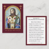 St. Josaphat Kuntsevych Ukraine Prayer Religious Informatiekaartje (Voorkant / Achterkant)