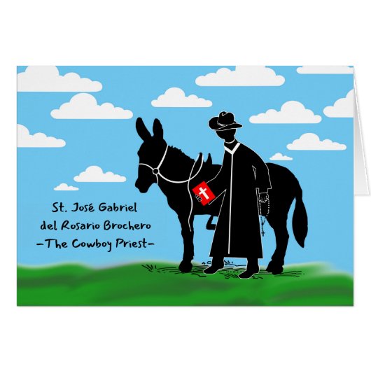 St José Gabriel Rosario Brochero Cowboy Priest (Voorkant Horizontaal)