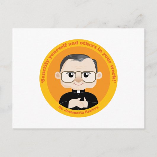 St. Josemaria Escriva Briefkaart (Voorkant)
