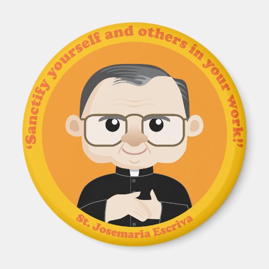 St. Josemaria Escriva Magneet (Voorkant)