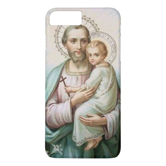 St. Joseph Baby Jesus Cross Lily Case-Mate iPhone Case (Achterkant)