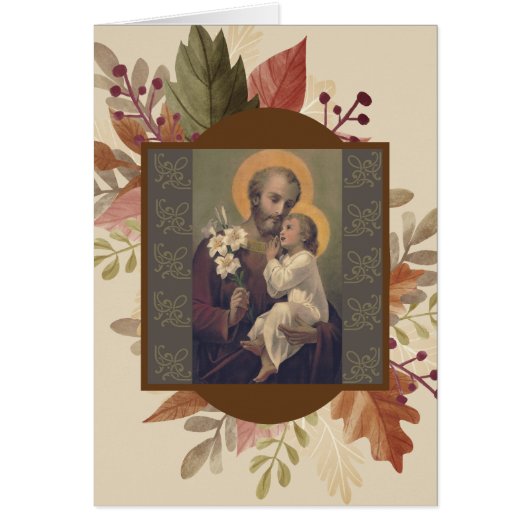 St. Joseph Baby Jesus Leaves (Voorkant)