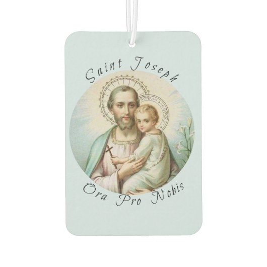 St. Joseph Baby Jesus Lily Luchtverfrisser (Achterkant)