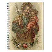 St. Joseph Baby Jesus Lily Notitieboek (Voorkant)