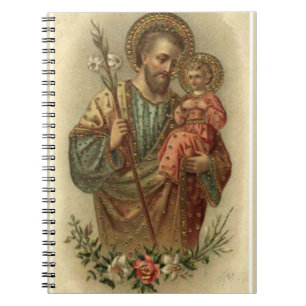 St. Joseph Baby Jesus Lily Notitieboek